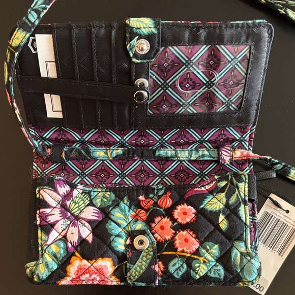 Vera Bradley Iconic Crossbody in Vines Floral NWT - Picture 3 of 4